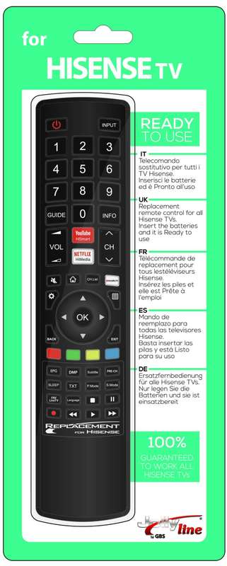 Replacement Remote For Hisense