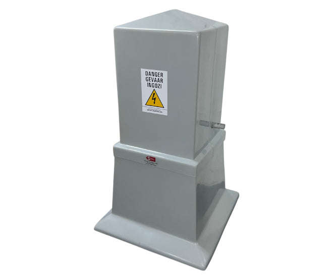 Stubby Kiosk No Window Cloud Grey 300x300x670mm K0020/1/Cg