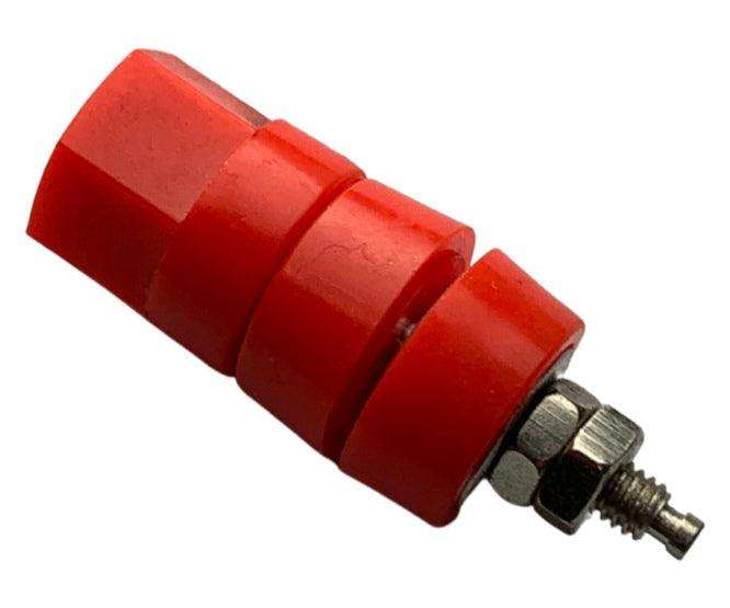 Socket Banana 4mm Red Dia=45mm K208 Rd