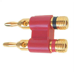 Adaptor Banana Socket Plug Dual K2162 Rd