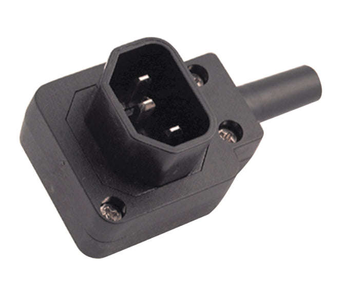 C14 Iec R/A Plug Adpater Re Wire Black K24171 U