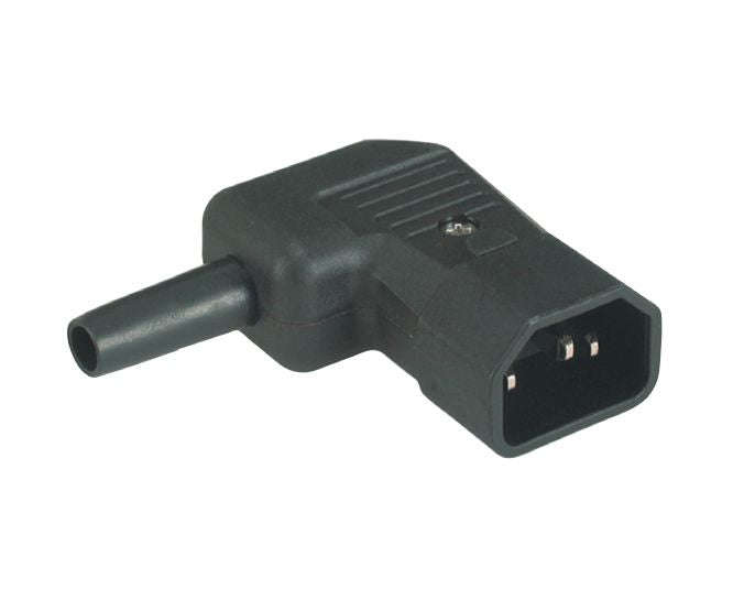 C14 Iec R/A Plug Adpater Re Wire Black K24174