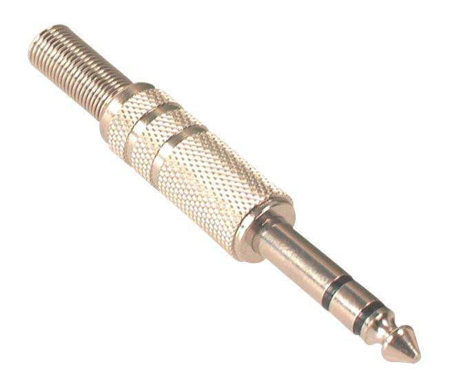 Stereo Jack Plug In Lin Metal 6.3mm K2893