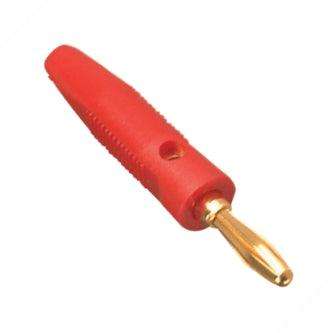 Plug Banana 4mm Red Rnd Rubber K29605 Rd