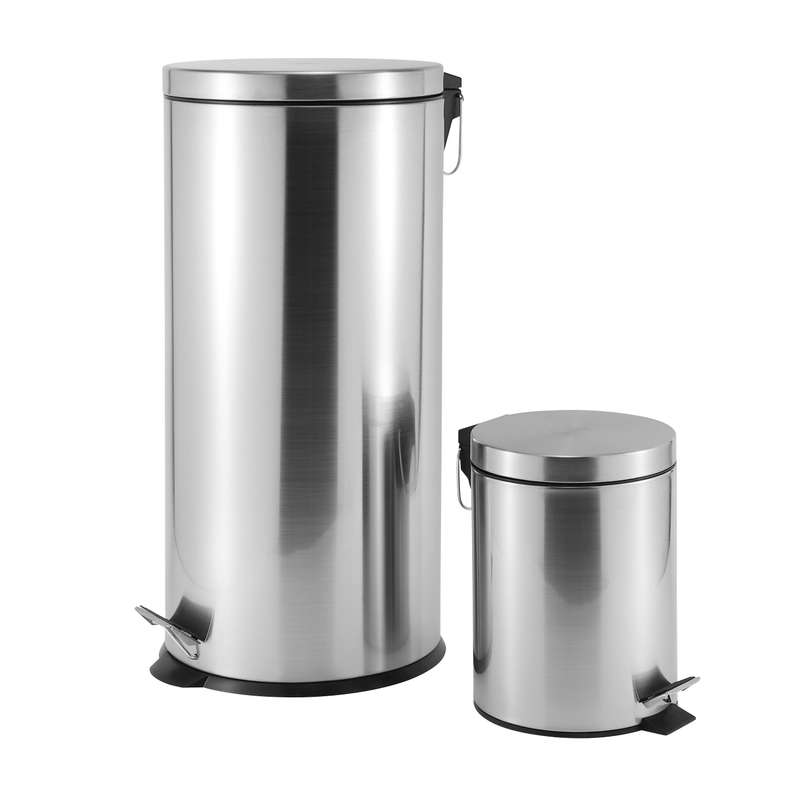 5 L + 30 L Steel Pedal Bin Combo Set Roma