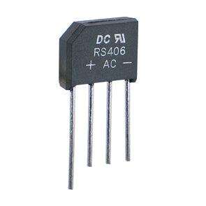 Diode Bridge Rectifier Sil +Aa 500 V 4 A Rs405
