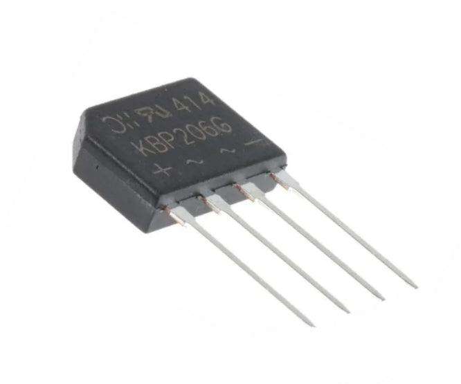 Bridge Rectifier Sil +Aa 600 V 2 A Kbp206 G