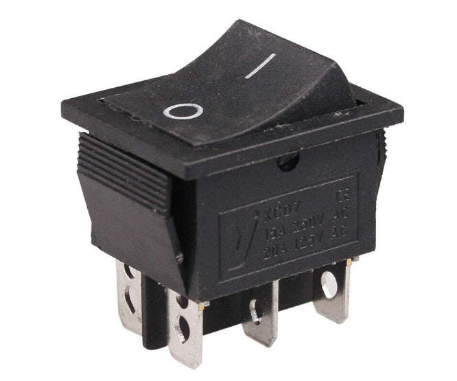Rocker Switch Dpdt On Off On 26x21mm Debulk Kcd2 203 C3 B B