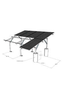 Kd Solar Ground Mount Kit For 28 Panels 14 Columns By 2 Rows Portrait Orientation