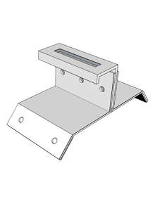 KD Solar 78mm Landscape mounting bracket for corrugated roof