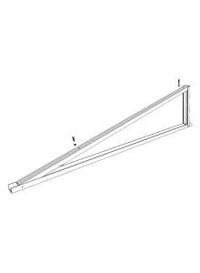 KD Solar adjustable V-frame brackets for landscape mounting