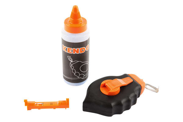 Chalkline Kendo 3 Pc Chalk Line Reel Set
