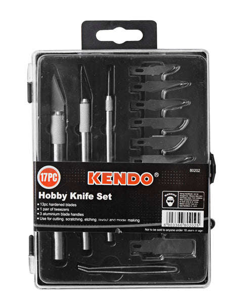 Knife 17 Pc Kendo Hobby Set