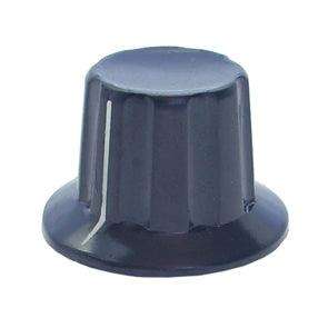 Knob Pla Blk Lin Taper Scr Knob Taper 28x18