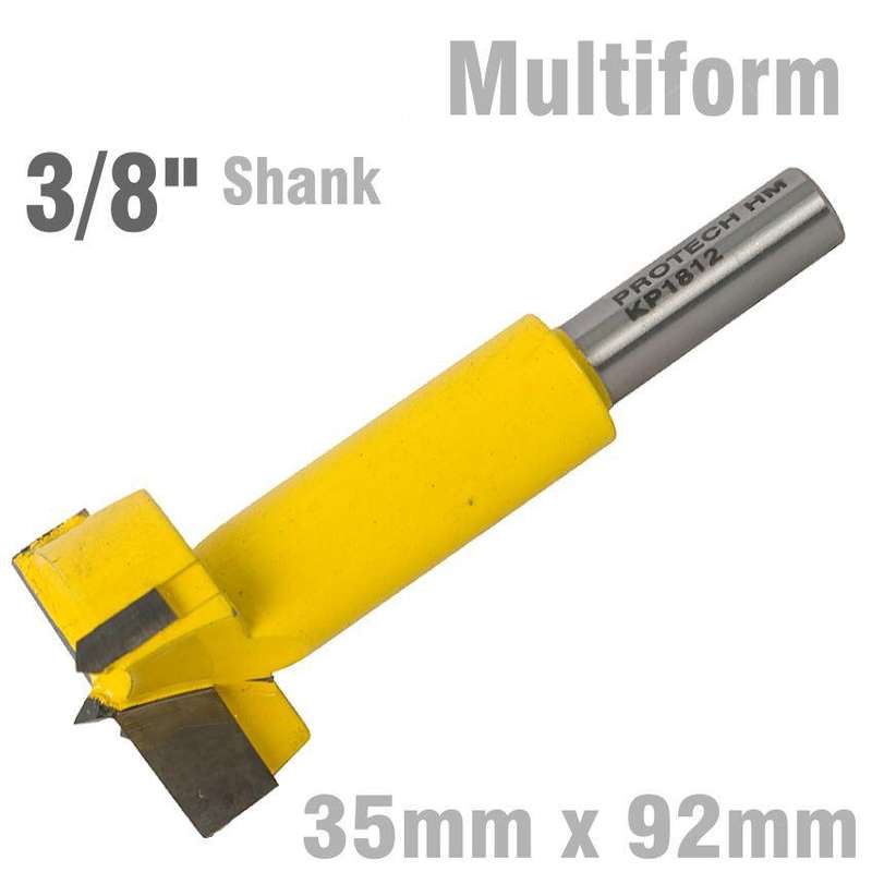 Hinge Bore Bit 35 Mm X 92 Mm 3/8' Shank