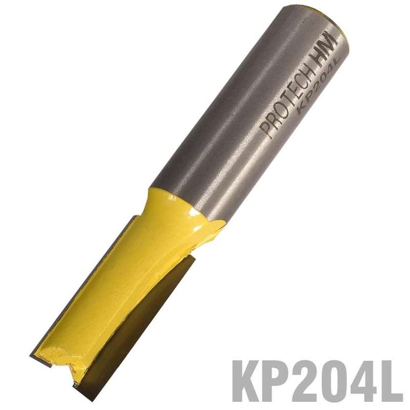 Straight Bit 7/16' (9.5 Mm) X 1'(25.4 Mm) Two Flute Long 1/2' Shank