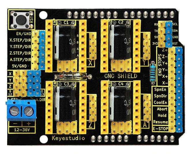 Stepper Motor Shield For Cnc, 3 D Printer Or Engraver Ks0160