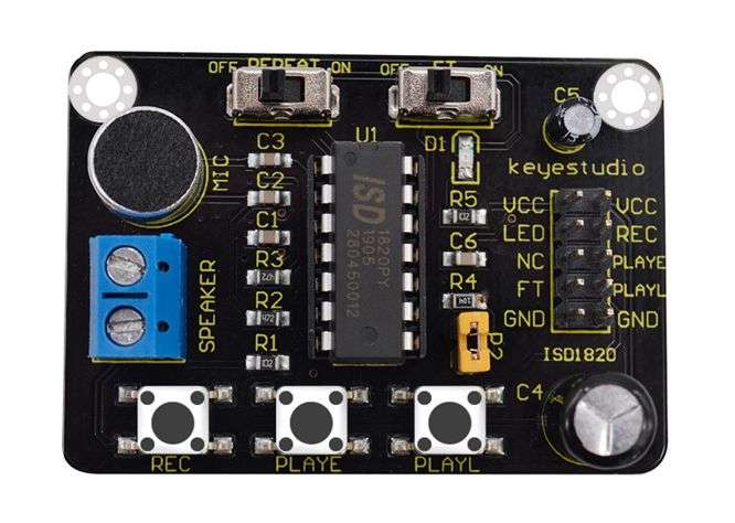 Isd1820 Voice Recording And Playback Module Ks0463
