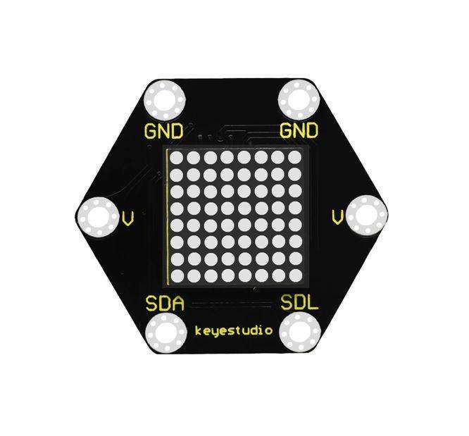 Honeycomb Disp Led Dots Matrix 8x8 Module Ks0478