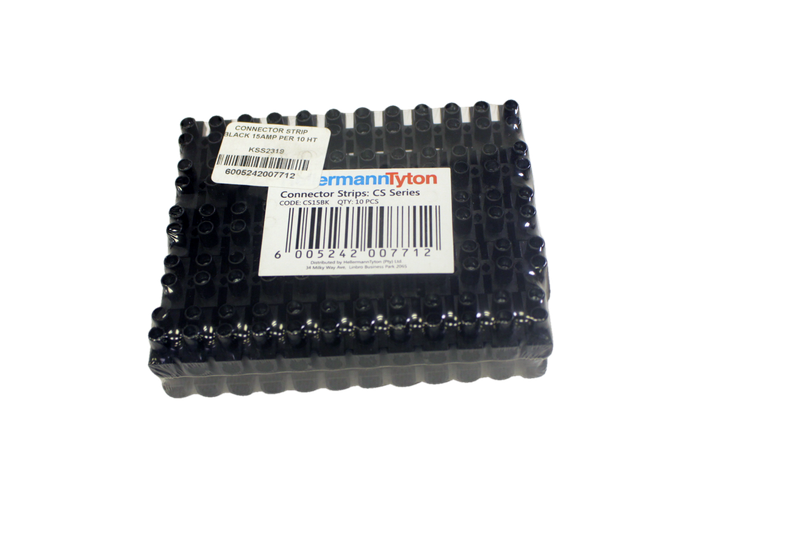 Connector Strip Black 15 A P/10 Hellerman