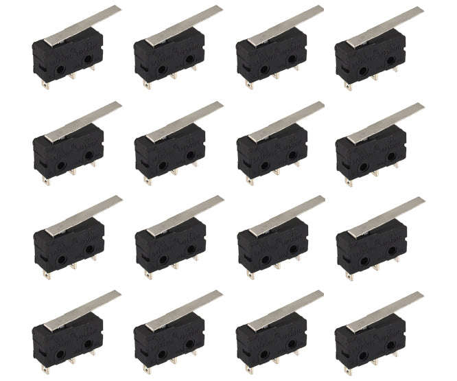 Mini Micro Limit Switch Spdt Solder 25mm Lever 100/Tray Kw4 Z2 F200