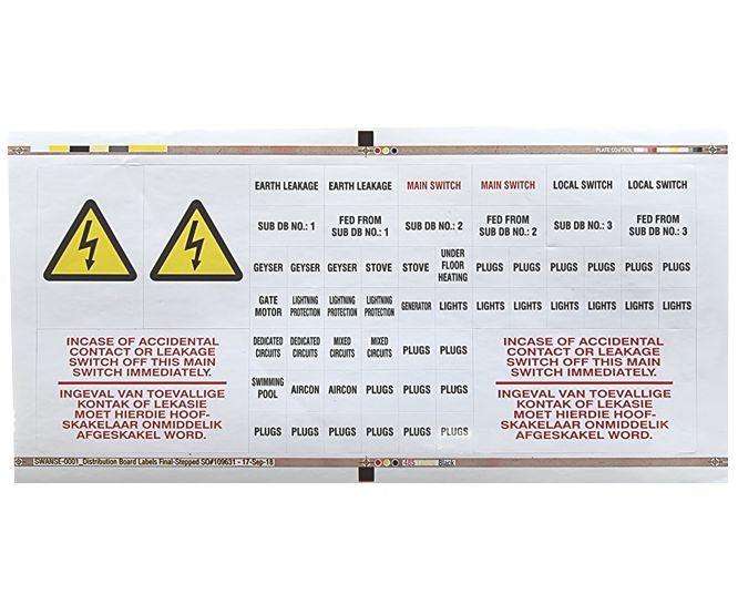 Label For Db Board Breakers 95 X218 Mm Lb Db Label