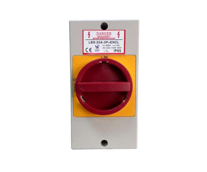 Load Break Switch 32 A 3 P (Enclosure) Lbs 32 A 3 P+Encl