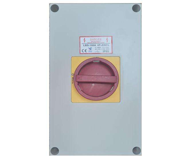 Enclosed Load Break / Isolator Switch 100 A 4 P Lbs 100 A 4 P+Encl