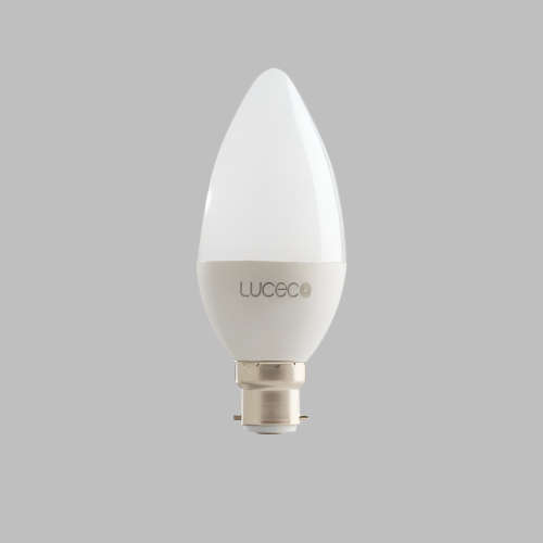 B35 Candle, 2 Pk, B22, 3 W, 250 Lm, Warm White, Non Dim Led Globe