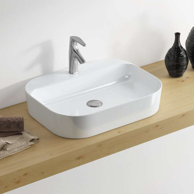 Basin Free Standing Durand 1 T/H Sq 545 X380 X130 Mm