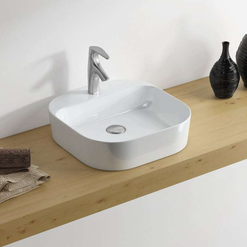 Basin Free Standing Link 1 T/H Sq 410 X410 X110 Mm
