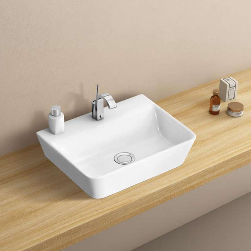 Basin Free Standing Tulip 1 T/H Sq 450 X345 X120 Mm