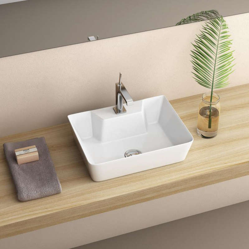 Basin Free Standing York 1 T/H Sq 400 X305 X115 Mm