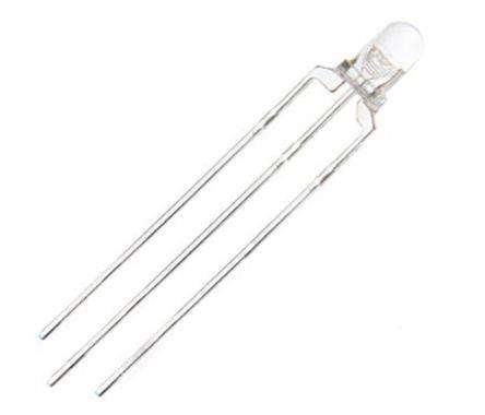 Led 3 Mm Frosted 3 Pin Red & Blue Com. Cat 181491