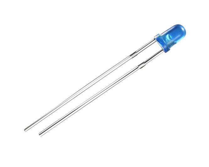 Led 3mm Di Blue Rnd 500mcd 30 Deg Bl Bb54 N1