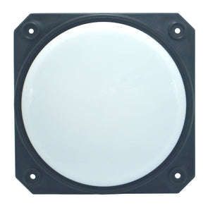 Led Fixture Bk W/Wt Lens 150x150x15mm Lbblm Base Bk Wt Len