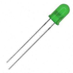 Led 5mm Diffused Green Rnd 570 575nm 90 Deg Debulk Cz504 Gd3