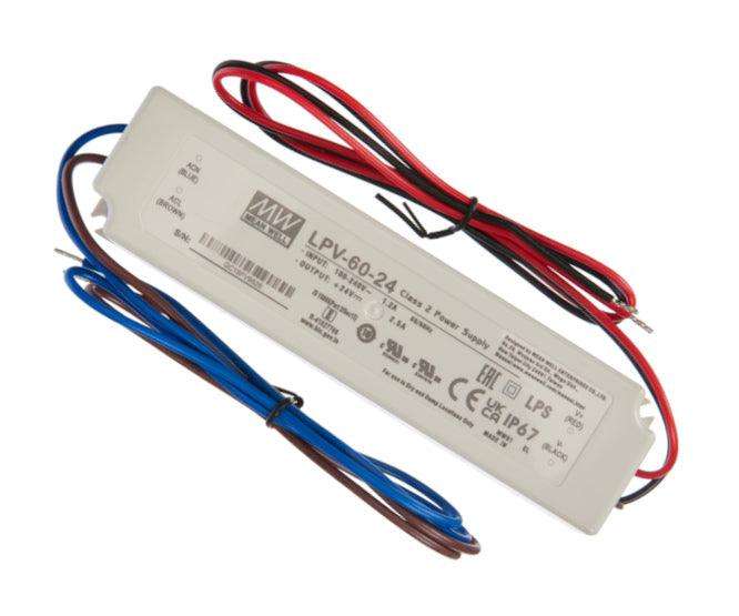 Power Supply Encl. Led Driver In=220 V Out=24 V 2 A5 60 W Lpv 60 24