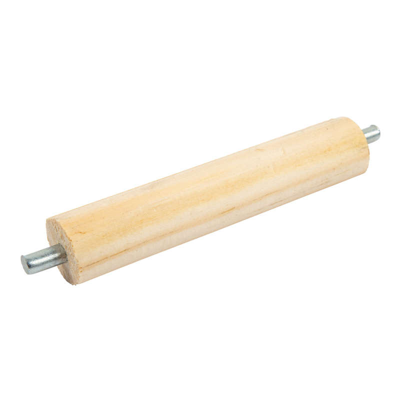 Toilet Roll Holder Stainless Steel Wooden Insert