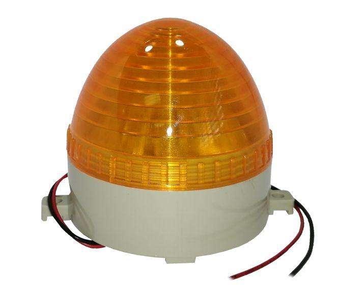 Strobe / Beacon Led Light 12 Vdc 2 W D=70mm Amber Scr Lte 3072 Dc12 S Yl F