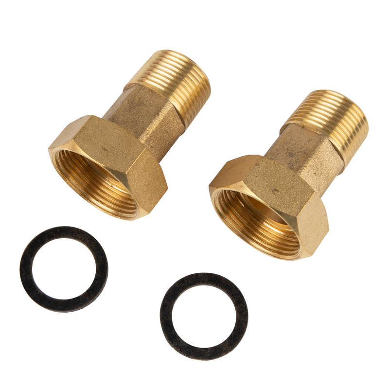 Water Meter Tail Pce Set 25 Mm + Nut & Washer (Br)