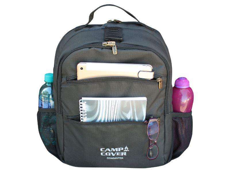 Camp Cover Laptop Backpack Commuter Ripstop Black
