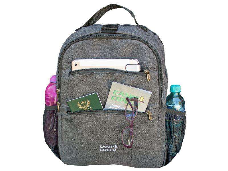 Camp Cover Laptop Backpack Commuter Cotton Dark Grey