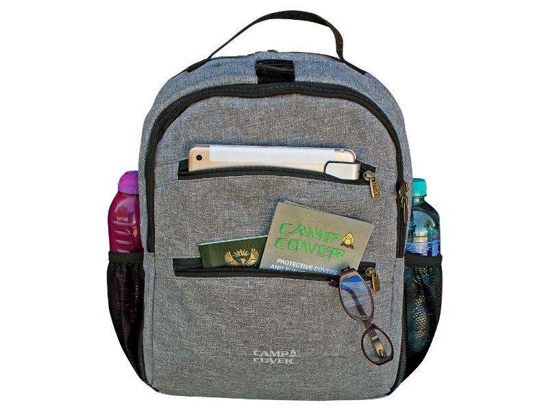 Camp Cover Laptop Backpack Commuter Cotton Light Grey