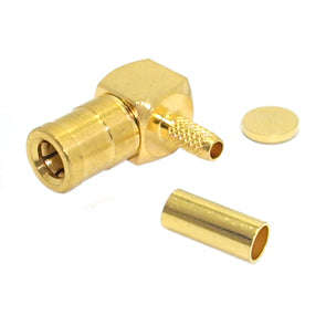 Smb Socket R/A Crimp Rg174, Gold M5160 P *A*