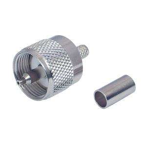 Uhf Plug Pl259 Crimp 5mm Rg58 M5500 L