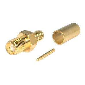 Sma Socket(reverse) Crimp Rg58 5 Mm, Gold M579602 L