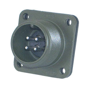 Plug Circ M22 4 W Flange M595813 C