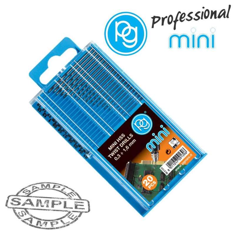 Hss Twist Drill Bit Kit.0.3 Mm 1.6 Mm.20 Pcs