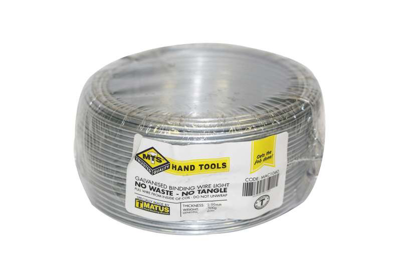 Wire Binding Galv 500 G 2.00 Mm 20 M #05